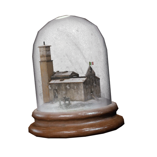 惊艳的雪花玻璃球