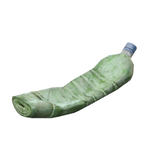 捏扁的塑料瓶